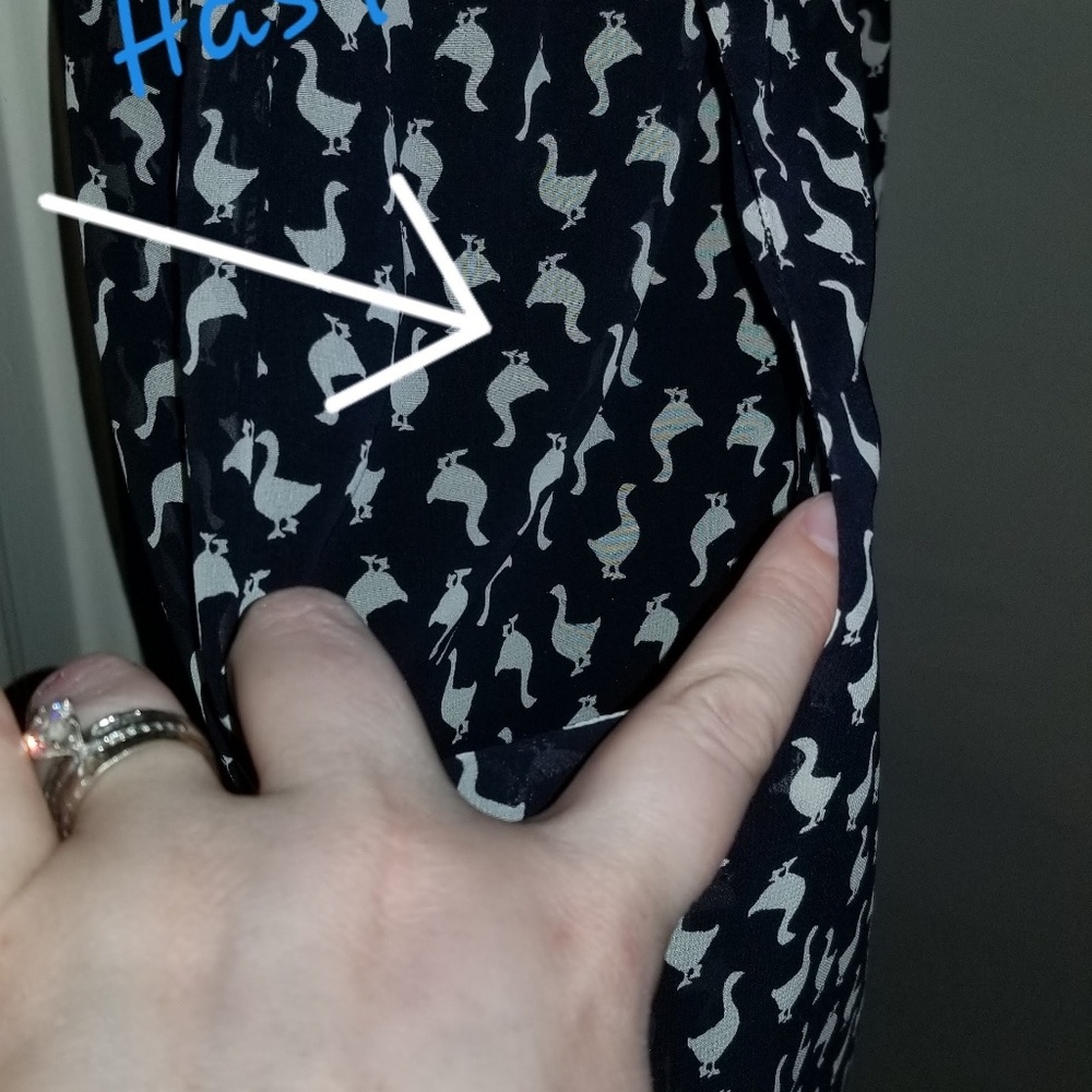 2/$20 Wish one shoulder goose dress with POCKETS! - Picture 4 of 7